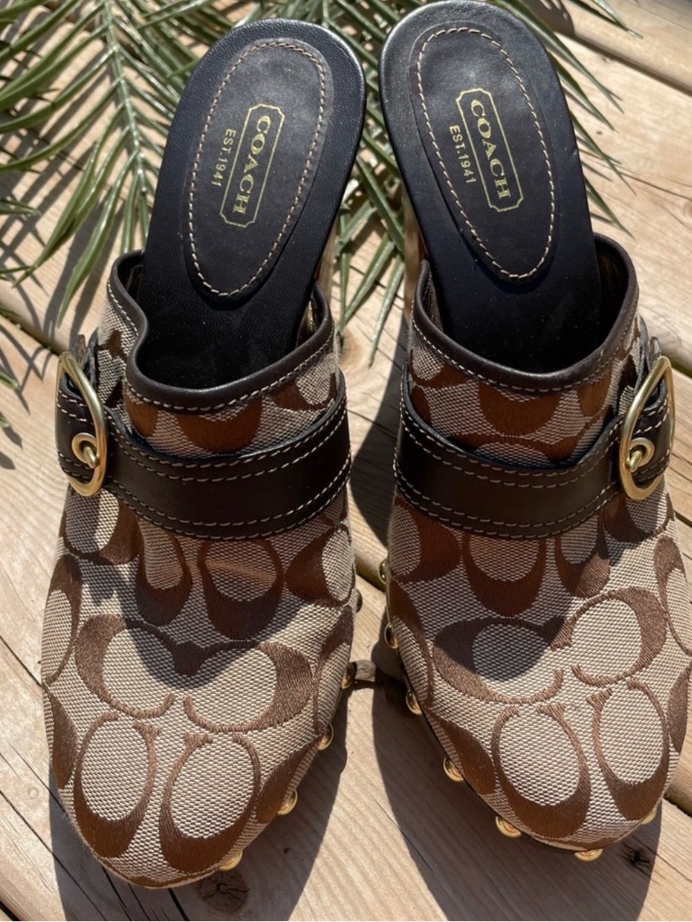 Coach Monogram Clogs - Picture 2 of 6